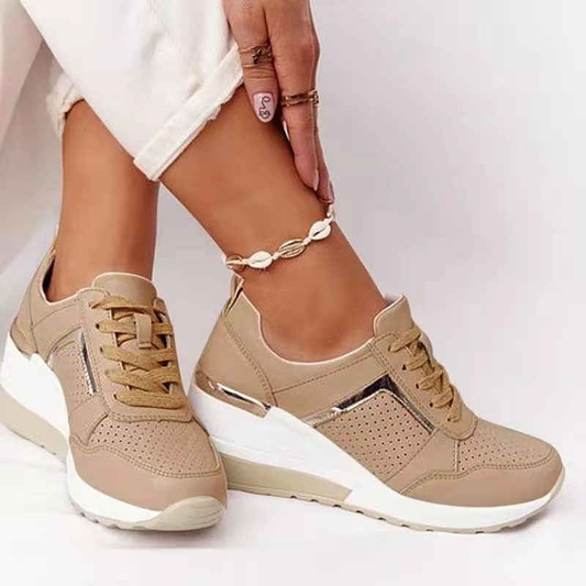 Elevate Luxe Sneakers | Modern Perforated Trainers - Aulerien