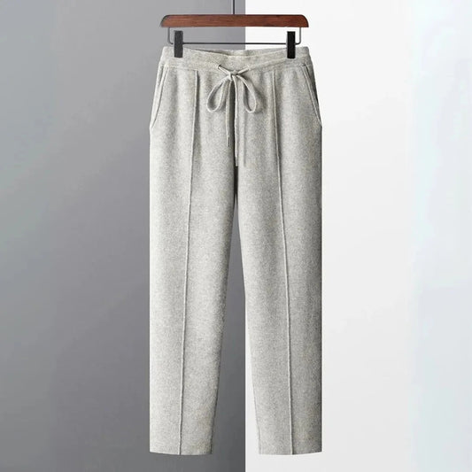 Alan Trousers | Men’s Wool Blend Trousers with Tapered Fit