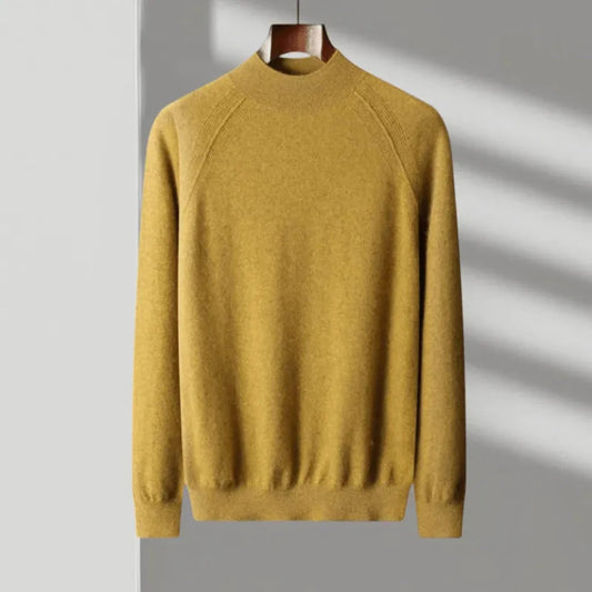 Archie Sweater | Men’s Mock Neck Cashmere Blend Knit